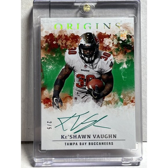 2020 Football Ke’Shawn Vaughn Rookie NFL Card #2/5 Signed Auto Bucs RC#RA-KV